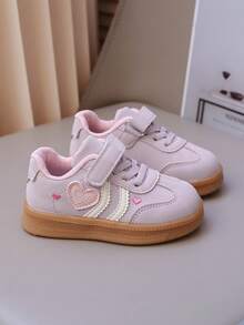 Children's Anti-Collision Casual Sneakers With Shock-Absorbing Thick Sole Structure - Red - View 2