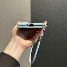 Casing Motif Cangkang Kucing Lucu Korea dengan Tali Portabel, Kompatibel dengan Galaxy Z Fold8 Wide ZFold8 Back Cover - Putih - View 9