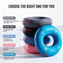 Hexagonal Silicone Grip Ring – Massage & Finger Strength Trainer – Professional Muscle-Strengthening Fitness Equipment For Men – Multifunctional Hand & Wrist Exerciser – Gym Training Hand Gripper (Available In Three Resistance Levels) - A - View 2