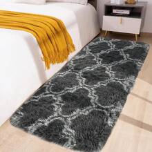 EDIMENS Runner Rug Hallway 300cm Long, Non Slip Runner For Hallway Black, Washable Bathroom Runner Rug For Kitchen, Fluffy Area Rugs For Hallway, Living Room, Bedroom, Bathroom, Bedside Rug - Dark Grey Lantern Pattern - View 14