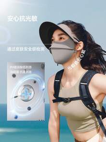 Beneunder Brimmed Extreme Sun-Protection Face Mask MP343 - Grey - View 5