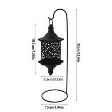 1pc Halloween Vintage Hollow Candle Lantern With Base, Hollow Tea Candle Holder, Suitable For Home Decor, Wedding Party Romantic Home Decoration, Living Room Bedroom, Moroccan Style Artistic Light Projection Design, Create Warm Atmosphere Wedding Decoration - Hollow Candle Holder - View 14