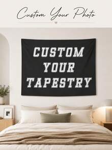 Customized Photo Tapestry, Personalized Image Wall Hanging Banner, Bedroom Decor Custom Image Backdrop, Photography Prop - Multicolor - View 2