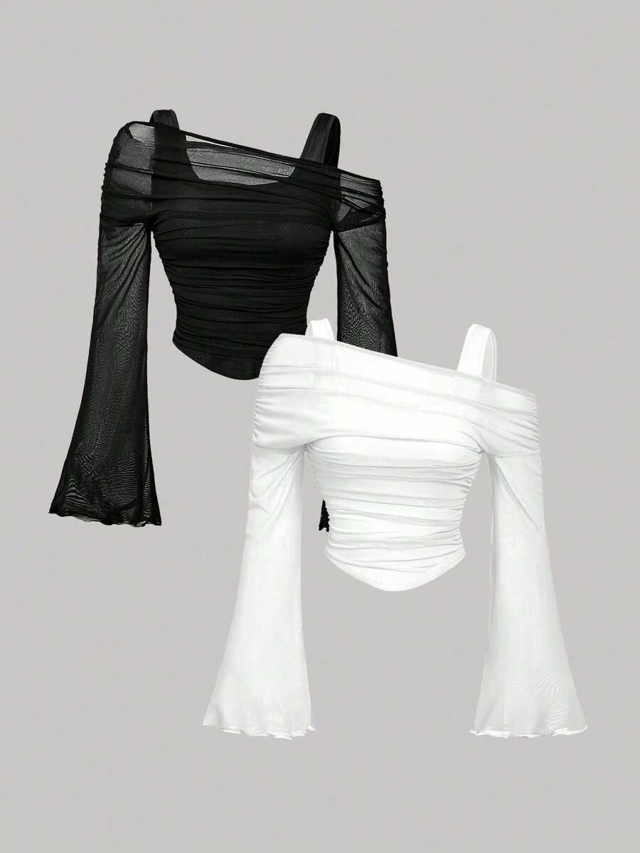 High-Visibility Shirts - Black and White - View 1