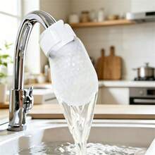 45/110pcs Set (40pcs Filter Cartridges + 5pcs Straps / 100pcs Filter Cartridges + 10pcs Straps) High Density Non-Woven Fabric Faucet Filter Cartridges, Kitchen & Bathroom Universal Tap Water Filter, Easy Installation, Filters Rust, Silt, Impurities, Home Water Purification Accessories - A - View 10