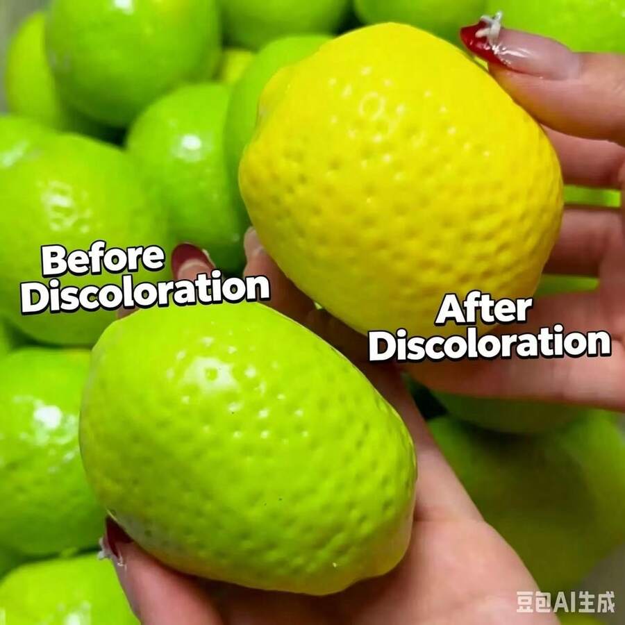 熱銷變色檸檬手工捏捏球,清脆爆裂聲,純手工壓力釋放紓壓軟膠玩具 - 彩色 - 查看 1
