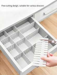 Cuttable Drawer Dividers, Customizable Storage Partitions, Underwear And Socks Drawer Divider Strips - Multicolor - View 2