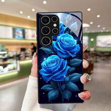 [24h Versand aus DE/FR/ES] Apple 11-17  21-26 Ultra-Handyhülle - Handyhülle mit Sternenhimmel-Rosendesign für Damen mit Linsenschutz für  Galaxy A04S/A05S/A06/A07/A10/A11/A12/A13/A14/A15/A16/A17/A20S/A21S/A22S/A23/A24/A25/A26/A30S/A31/A32/A33/A34/A35/A36/A42/A50S/A51/A52/A52S/A53/A54/A510 Sturzsicher - 1 Stück Bildfarbe - Übersicht 2