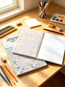 1 buah Buku Mewarnai Doodle Penghilang Stres, Pola Doodle Indah untuk Dijiplak dan Diwarnai, Dirancang untuk Memberikan Ketenangan dan Kreativitas Mental, Cocok untuk Pecinta Seni dan Mereka yang Mencari Penghilang Stres - MultiWarna - View 4