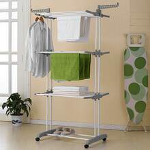 Foldable Extra Large 3 Tier Indoor Outdoor Clothes Airer Laundry Dryer Rack - A - View 4