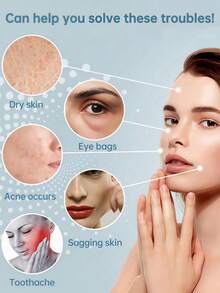 LMMAKE 1PC Reusable Facial Ice Roller Massager For Face, Eyes & Neck, Natural Skin Care Tool, Perfect For Morning Skincare, Daily Beauty Routines & Tension Relief, Great For Natural Skincare Lovers - 彩色 - 查看 8