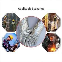 Guantes Aluminizados Radiación A Alta Temperatura 1000°c - A - Ver 9