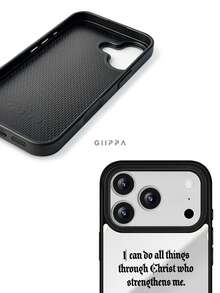 GIIPPA 1件鏡面風格客製化標語手機殼，個性化訂製手機殼，適用於 iPhone 17/16/15/14/13/12/11 Pro Max Air，返校禮物、畢業禮物、度假禮物、情人節禮物、生日禮物 - 彩色 - 查看 6