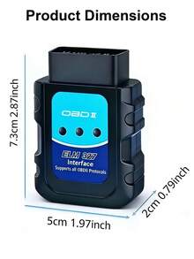 Wireless 5.2 OBD2 Scanner Car Diagnostic Tool, Features Real-Time Data Stream, Read/Clear Fault Codes, Free Updates, Compatible With IOS/Android Apps, Suitable For Vehicles Compliant With OBD2 Standards (1996 And Later), Provides Complete System Scan, Accurate Fault Detection, Real-Time Data And Advanced Functions To Ensure Your Vehicle Runs Smoothly, User-Friendly Interface, Essential For Your Car - Blue - View 6
