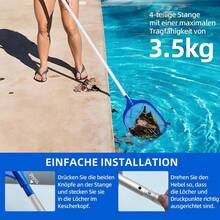 Special Pond Net, Telescopic Pond Net, 14.5 Cm Deep, Fine Mesh Design - Suitable For Ponds, Algae Control, Swimming Pools, Jacuzzis, Water Tanks, Hot Tubs (1 Piece, 161 Cm) - Telescopic Pond Net - View 2