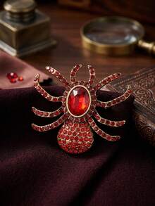 Halloween Rhinestone Spider Brooches - Insect Pins For Women Unisex Casual Party Accessories / Friends Gifts Badges Decoration - Spider - View 9
