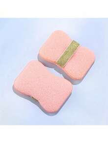1pc New Bath Sponge Bag, Mild Exfoliating - Shower Cleaning Bag, Suitable For Radiant Skin, Easy To Seal And Hang Dry Design, Exfoliating Bath Sponge Block, Cleaning Foam Net, Sponge, Bathroom Gadgets - Multicolor - View 9
