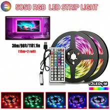 Acosh Neon 臥室 LED 燈條，3.28英尺（1 捲）至 98.42英尺（2 捲）RGB LED 燈條，附 44 鍵紅外線遙控器，5V USB LED 燈條，背膠式，可調色，臥室與派對裝飾 - RGB - 查看 15