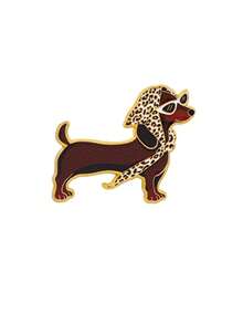 Dachshund Fan Gift Metal Enamel Badge Accessory Jewelry Backpack/Briefcase/School Bag Pin - Multicolor - View 11