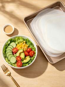 100/1pc Square Baking Paper, Suitable For Air Fryer, Oven, Microwave, Frying, Steaming, Baking, Roasting, Oil-Proof And Water-Proof, Suitable For Air Fryer Cooking, Baking And Roasting Filter - Multicolor - View 5