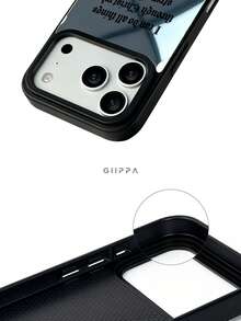 GIIPPA 1件鏡面風格客製化標語手機殼，個性化訂製手機殼，適用於 iPhone 17/16/15/14/13/12/11 Pro Max Air，返校禮物、畢業禮物、度假禮物、情人節禮物、生日禮物 - 彩色 - 查看 3
