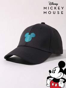 Disney 1件迪士尼官方米老鼠刺繡棒球帽，可調節休閒帽，適合旅行、海灘，Y2K風格可愛卡通返校帽 - 彩色 - 查看 5