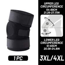 HYL SPORTS 1pc (XL-8XL) Plus Size Knee Support, Extra Large Knee Brace, Adjustable Compression Strap, 6 Spring Supports, Dual Side Anti-Slip Strips, Breathable, Knee Support, Suitable For Overweight/Obese Men And Women, Daily Use - Plus Size Knee Brace - 6 Springs - View 14