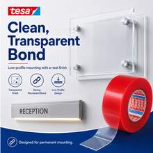 Desa Tesa PET Red Film Transparent Double-Sided Tape With Strong Moisture Resistance And High Temperature Resistance, Suitable For Various Scenarios In Home Factories And Automobiles, With No Trace Double-Sided Tape - 30mm X 8m - View 2