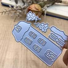 Houses Metal Cutting Dies For Card Making | Embossing Die Cuts Set For DIY Scrapbooking Paper Wedding Album Decor Stencils Supplies Machine Festivals Crafting Templates - MC1477 - View 2