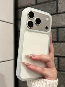 Casing Ponsel Lembut Jelly Matte Ramah Kulit Kompatibel dengan iPhone 17 Pro Max 17 Pro 17 16 15 14 13 Pelindung Belakang Silikon Cair Ultra Tipis Tahan Guncangan - Putih - View 3