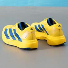 Adidas New ADIZERO EVO SL Cushioned Breathable Lightweight Men's Running Shoes - Yellow/Blue - View 7