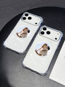 1 Music Pattern Customized Couple Photo Parent-Child Photo Pet Photo Dog Photo Travel Vacation Friend Photo Transparent Anti Fall Phone Case, Compatible With IPhone 11/12/13/14/15/16 Pro/16 Pro Max/16 Plus/17/Air/17 Pro/17 Pro Max/S25/S26 Ultra/S24 Plus/S25 Edge/A56/A55/A54/A17 Waiting For Android Phone Models, It Is Very Suitable As A Commemorative Gift To Give To Friends - Clear - View 6