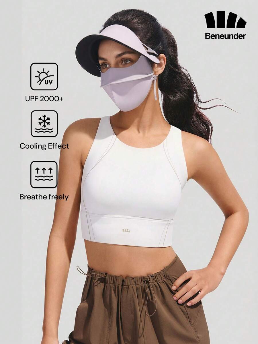 Beneunder Brimmed Extreme Sun-Protection Face Mask MP343 - Mauve Purple - View 1
