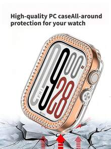 Bling Case Compatible With Redmi Watch 5/5e SIM/4 , Skeleton Frame Protection Flexible PC Watch Bumper Cover Anti Scratch - Watch 5/5e SIM/4 - View 3