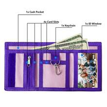 1pc Cute Pink Unicorn Trifold Wallet - Cat Unicorn Pattern, Multiple Card Slots, Key Chain And ID Window, Perfect For Birthday Gift - Multicolor - View 7