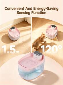 5000mAh Rechargeable Smart Cat Water Fountain, Automatic Infrared Sensor Drinking Water Dispenser For Small/Medium Cats, No Adapter Included - 彩色 - 查看 2