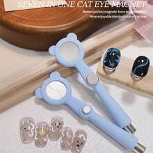MIANEL GEL Best-Selling 7-In-1 Cat Ear Shaped Nail Art Magnet Tool, Multi-Functional New Design, Strong Magnetic Force, Cute Versatile Nail Art Accessory, Suitable For Salon And DIY Nail Art, Beginner Friendly - Multicolor - View 6