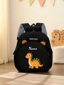 This Customizable Mini Cartoon Dinosaur Print Backpack Features Adjustable Shoulder Straps, Hand-Held Design, Zipper Closure, And Is Made Of Nylon Material. It Is Very Suitable For Daily Use, Shopping, And Traveling. It Also Makes A Great Gift For Birthdays Or Christmas., Kawaii Aesthetic - Multicolor - View 40