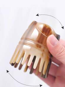 Horn Comb Head Massage Comb Scalp Massage Brush Hair Care Brush - Multicolor - View 3