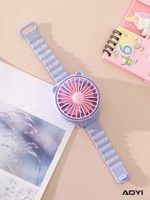 AOYI Mini Battery-Powered Fan With Wrist Strap, Small Portable Personal Fan, Watch-Style Travel Fan For Beach, Suitable For Kids Boys And Girls Indoor And Outdoor Use, Battery Not Included - Multicolor - View 14
