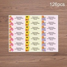 Personalized Floral Theme Address Labels - Customizable Return Address Stickers, Suitable For Letters, Cards And Gift Packages - Perfect For Home Office, Celebrations And Daily Mail - Waterproof And Easy To Apply Customized Labels - Elegant Floral Design Adds A Stylish Touch To Your Mail - Ideal For Weddings, Parties And Special Occasions - High Quality And Durable Address Labels, Meet All Your Mailing Needs, Holiday Calendar - Style D - View 36