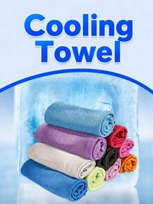1pc Portable Cooling Towel Bottle, Reusable, Soft & Absorbent, Cool Feeling, Use Anytime Anywhere - Multicolor - View 10
