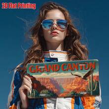 1pc Vintage Metal Sign | Grand Canyon Sign With Canyon Landscape, For Decoration Only, Perfect For Home, Bar, Cafe, Garage, Industrial Decor, Gift For Desert And Canyon Enthusiasts. (Random Style) - A - View 10