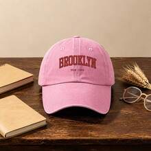 1pc Gothic Casual Washed Men Hat, Featuring 'letters' Print Designs.It's Perfect For Everyday Wear And All Outdoor Activities. - Multicolor - View 6