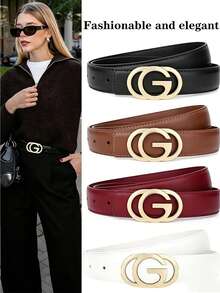 1pc Women's G-Shaped Belt, Multi-Functional Business Casual Minimalist Fashion Pants, Elegant Touch, Suitable For Summer, Autumn, Fall, Halloween - Multicolor - View 2