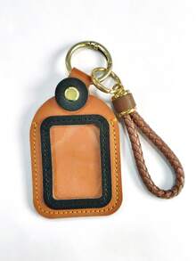 PU Leather Keychain Set, Car Key Protector, Universal PU Leather Car Key Cover, Remote Key Protector, Suitable For Buick, Audi, Fiat Car Key Cover Protector - Key Cover + Leather Cord Set - View 11