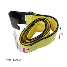 YUNRUX 4" X 5' Yellow Heavy-Duty Winch Strap With Flat Hook For Pickup Truck - A - 查看 2