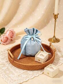 5件/10件裝 多色天鵝絨抽繩蝴蝶結禮物袋 珍珠禮品袋 婚禮糖果袋 可重複使用抽繩袋，適用於婚禮禮物、派對裝飾、珠寶收納、戒指耳環手鍊項鍊整理，適合生日、週年紀念、喬遷、派對小禮物、禮物袋、禮物盒、送給老師的禮物、婚禮禮物袋、迷你禮物袋、小號教師禮物袋 - 多色 - 查看 9