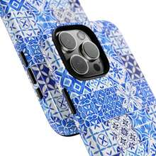 Funda de teléfono de cerámica: diseño azul de estilo portugués, funda protectora - Blanco - Ver 3