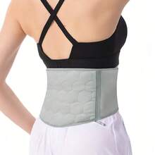 1pc Waist Brace For Men Women, Adjustable Lumbar Support Belt - Grey - View 2